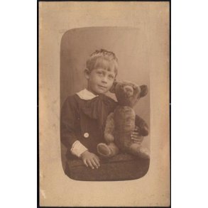 Fotokort Ukendt - Mig og min Bamse ?