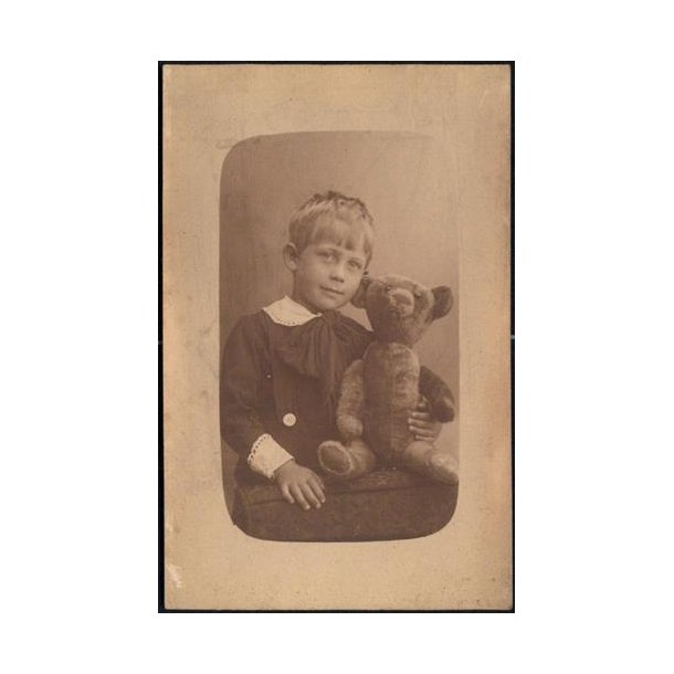 Fotokort Ukendt - Mig og min Bamse ?