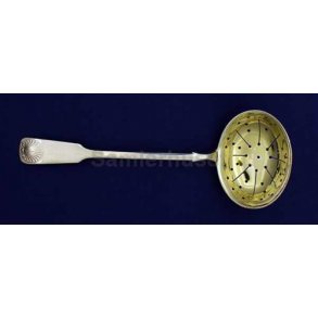 Musling Str�ske til Sukker, 15 cm.