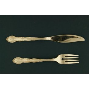 Regency Fiskekniv og gaffel, 16½ cm.