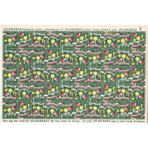 Danmark julemærkeark 1951 - POSTFRISK