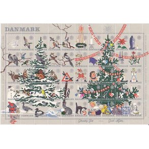 Danmark julemærkeark 1961 - POSTFRISK