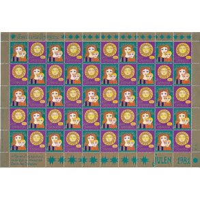 Danmark julemrkeark 1981 - POSTFRISK