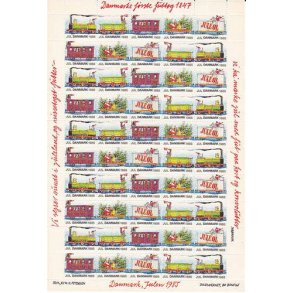 Danmark julemærkeark 1985 - POSTFRISK