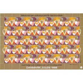 Danmark julemærkeark 1988 - POSTFRISK