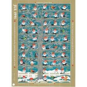 Danmark julemrkeark 1991 - POSTFRISK