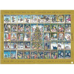 Danmark julemrkeark 1993 - POSTFRISK