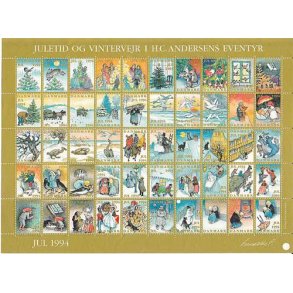 Danmark julemrkeark 1994 - POSTFRISK
