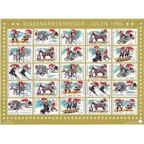 Danmark julemrkeark 1995 - POSTFRISK