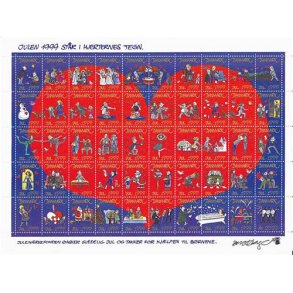 Danmark julemrkeark 1999 - POSTFRISK