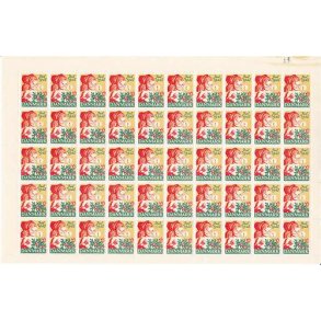 Danmark julemærkeark 1948 - FOLDET