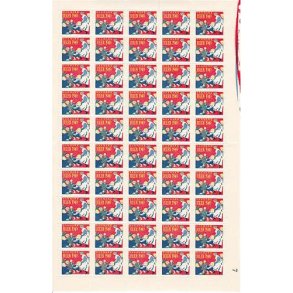 Danmark julemærkeark 1949 - FOLDET