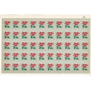 Danmark julemærkeark 1950 - FOLDET