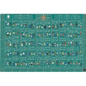 Danmark julemærkeark 1953 - FOLDET