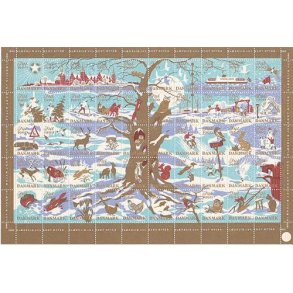 Danmark julemærkeark 1960 - FOLDET