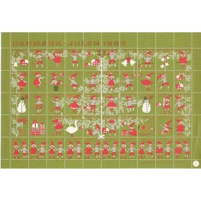 Danmark julemærkeark 1963 - FOLDET