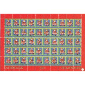 Danmark julemærkeark 1968 - FOLDET