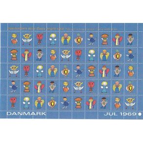 Danmark julemærkeark 1969 - FOLDET