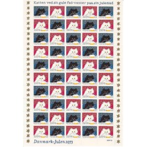 Danmark julemærkeark 1973 - FOLDET
