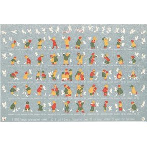 Danmark julemærkeark 1954 - UTAKKET