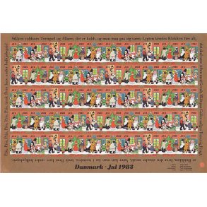 Danmark julemærkeark 1983 - UTAKKET