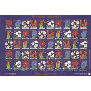 Danmark julemærkeark 1984 - UTAKKET