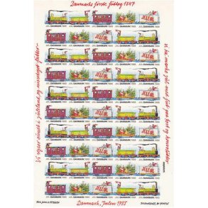 Danmark julemærkeark 1985 - UTAKKET