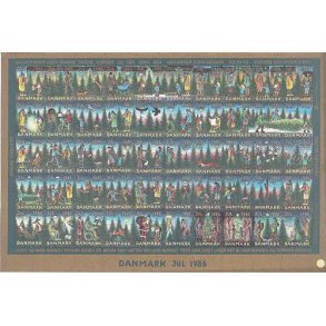 Danmark julemærkeark 1986 - UTAKKET