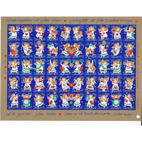 Danmark julemærkeark 1992 - UTAKKET