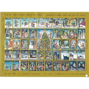 Danmark julemærkeark 1993 - UTAKKET