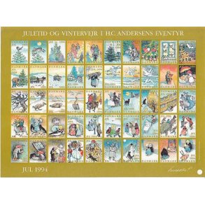 Danmark julemærkeark 1994 - UTAKKET