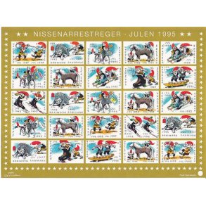 Danmark julemærkeark 1995 - UTAKKET