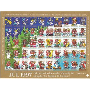 Danmark julemærkeark 1997 - UTAKKET