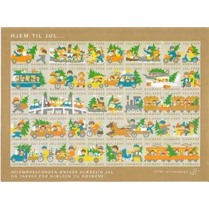 Danmark julemærkeark 2000 - UTAKKET