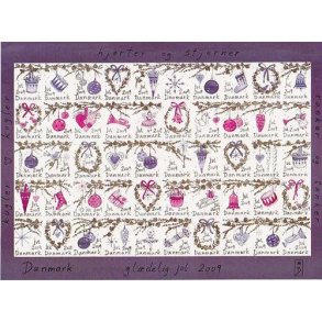 Danmark julemærkeark 2009 - UTAKKET