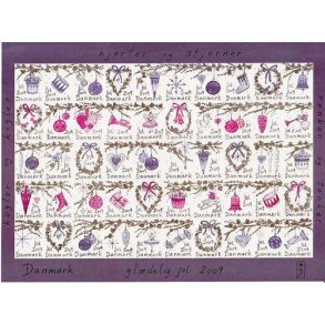 Danmark julemærkeark 2009 - SELVKLÆBENDE
