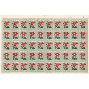 Danmark julemærkeark 1951/50 - FOLDET