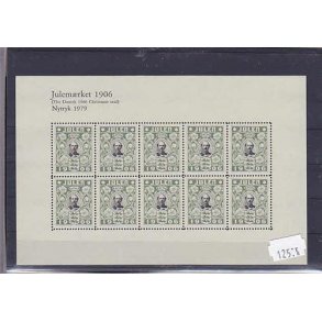 Danmark julemrkeark nytryk 1906/79 - POSTFRISK