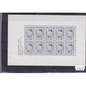 Danmark julemrkeark nytryk 1907/77 - POSTFRISK