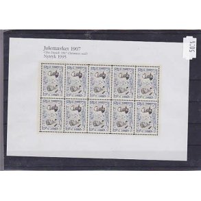 Danmark julemrkeark nytryk 1907/95 - POSTFRISK