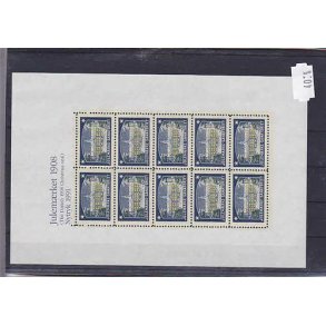 Danmark julemrkeark nytryk 1908/91 - POSTFRISK