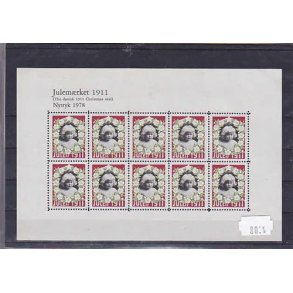 Danmark julemrkeark nytryk 1911/78 - POSTFRISK
