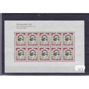 Danmark julemrkeark nytryk 1911/93 - POSTFRISK