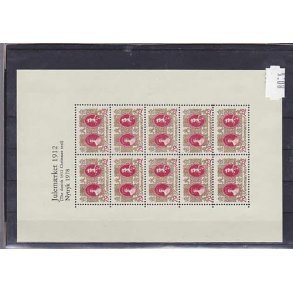 Danmark julemrkeark nytryk 1912/78 - POSTFRISK