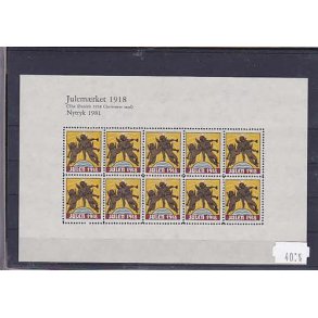 Danmark julemrkeark nytryk 1918/81 - POSTFRISK