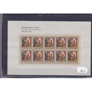 Danmark julemrkeark nytryk 1919/82 - POSTFRISK