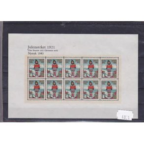 Danmark julemrkeark nytryk 1921/83 - POSTFRISK