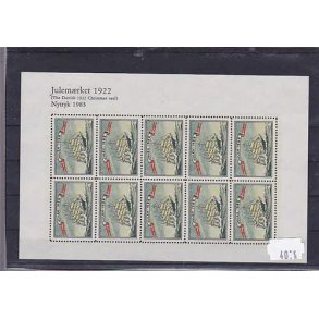 Danmark julemrkeark nytryk 1922/83 - POSTFRISK