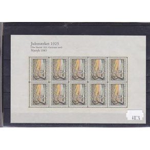 Danmark julemrkeark nytryk 1925/85 - POSTFRISK