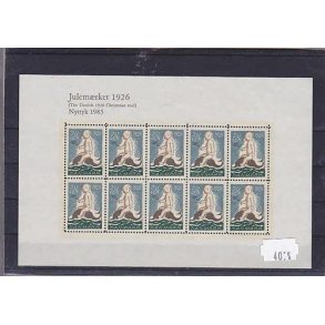 Danmark julemrkeark nytryk 1926/85 - POSTFRISK